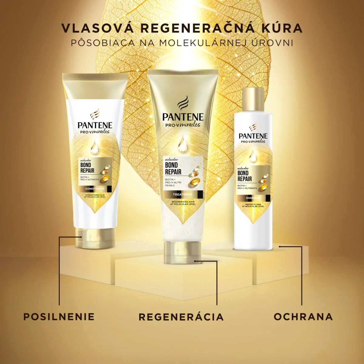 PANTENE MOLECUL.BOND REP.KURA BIOT.SUCH.VLAS 150ML 1×150 ml, kúra na vlasy