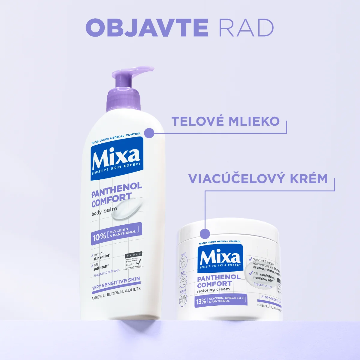 Mixa ATOPIANCE Calming body balm 1×400 ml, upokojujúce telové mlieko