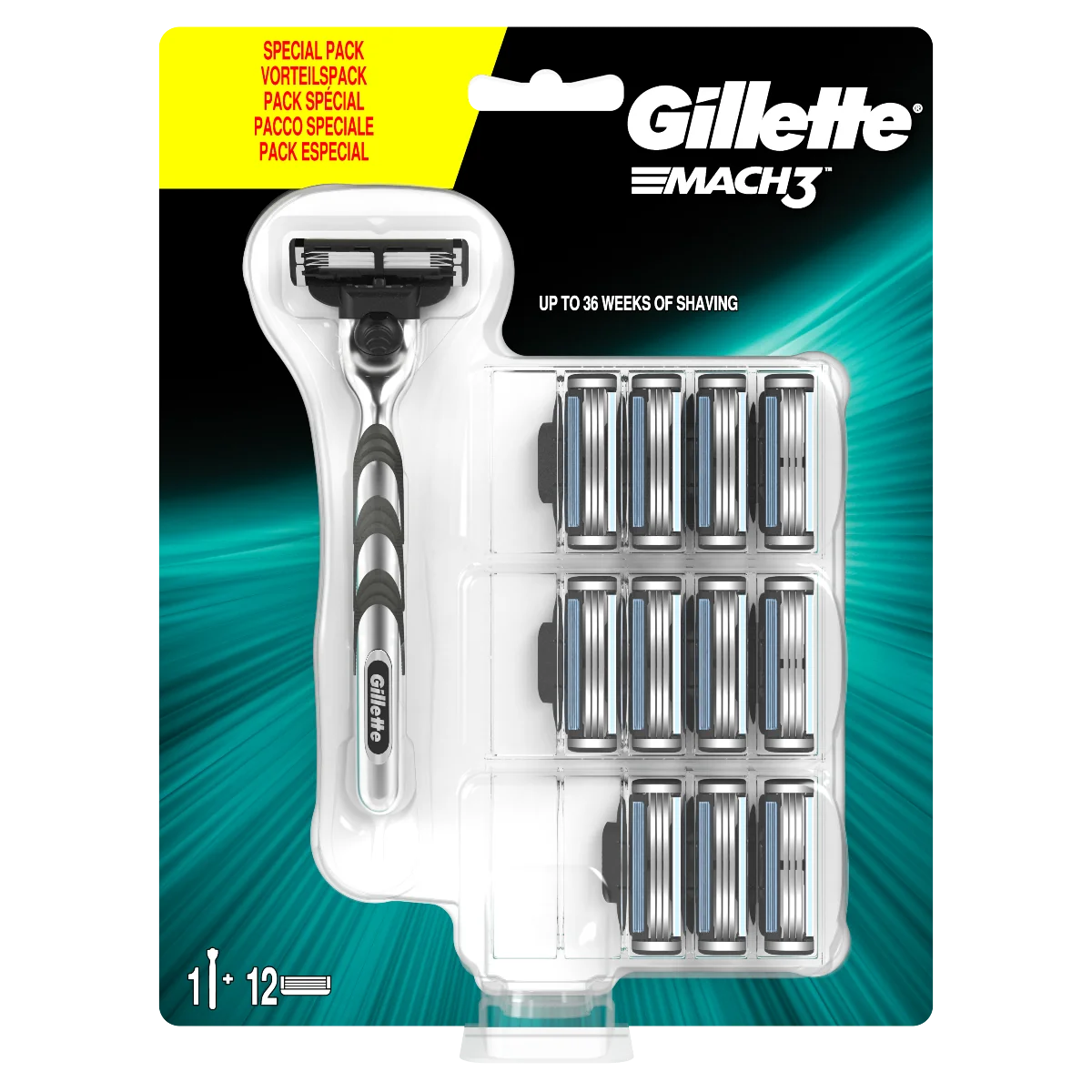 Gillette Mach3 Special pack Strojček + náhradné hlavice