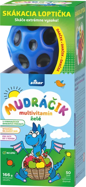 MUDRÁČIK multivitamín želé s loptičkou