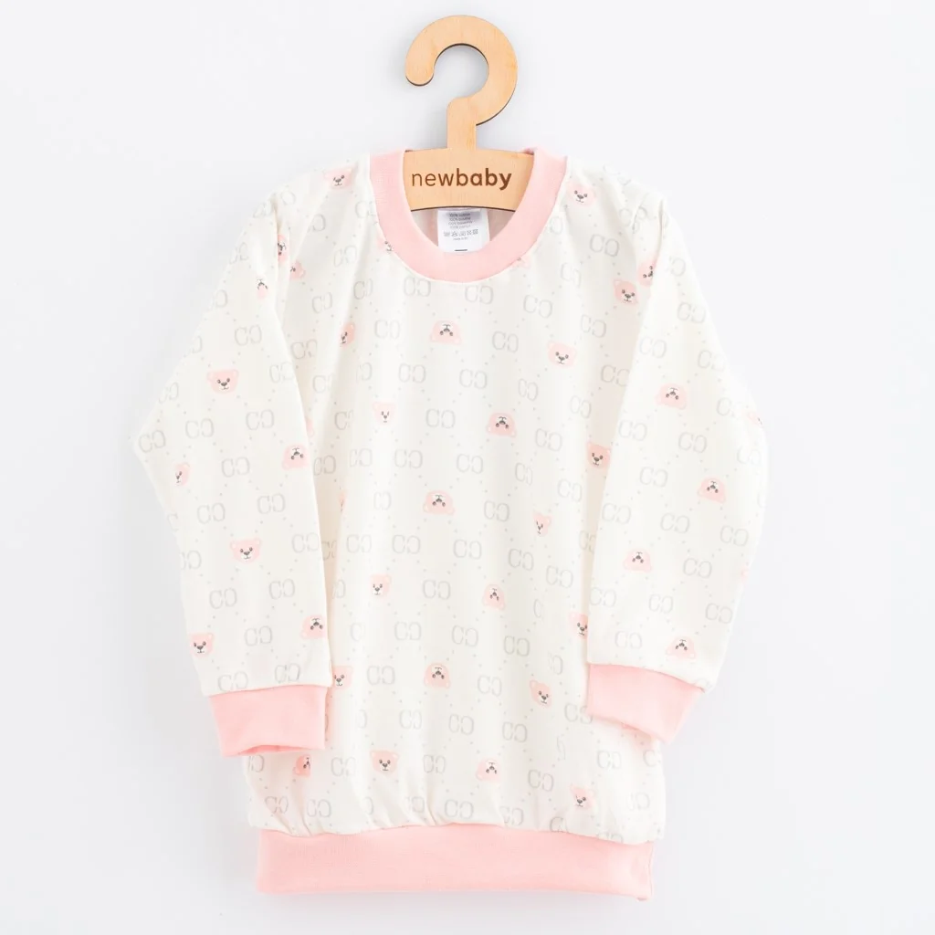 Detské bavlnené pyžamko New Baby pink bear 92/98, 20C56699 