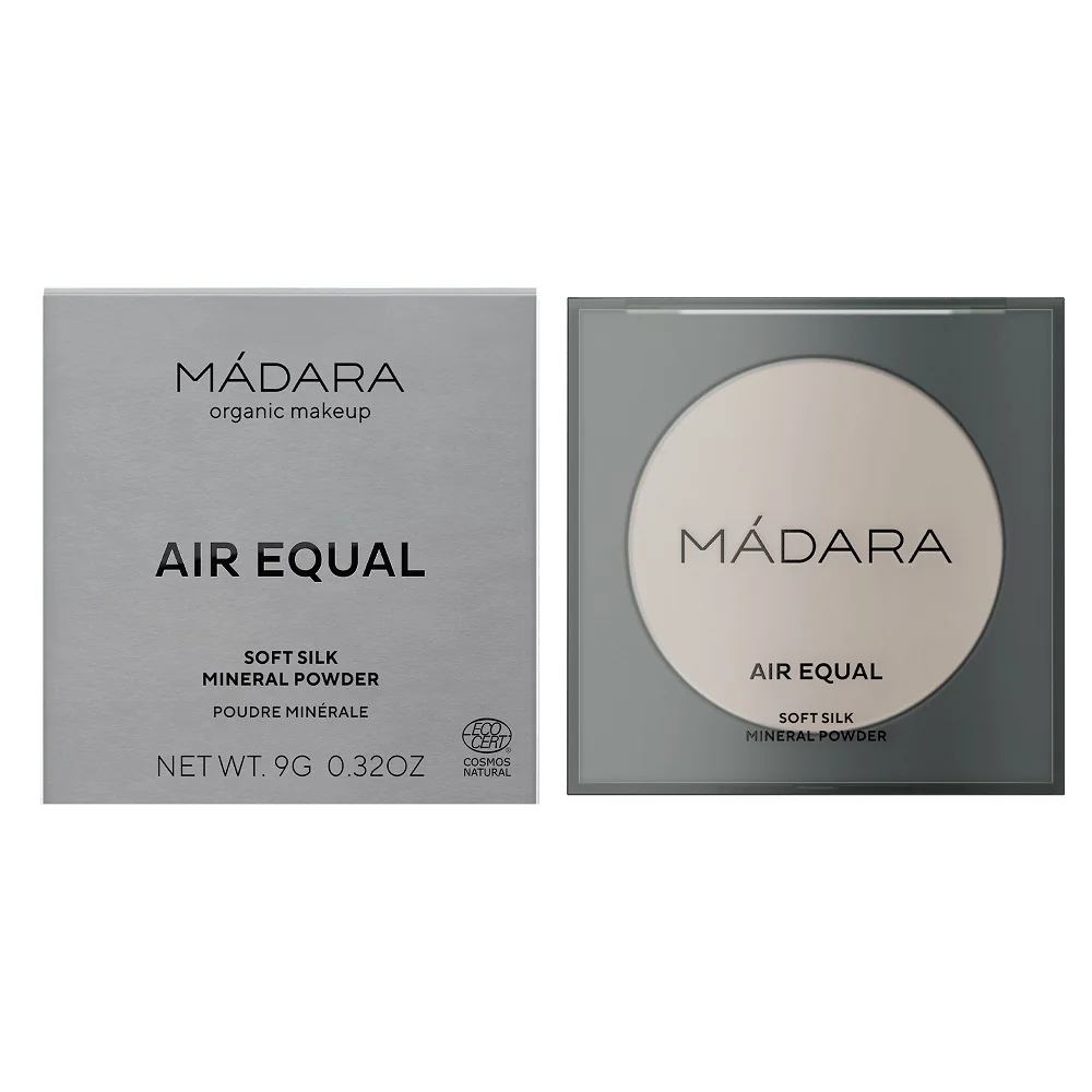 MÁDARA AIR EQUAL Hodvábny minerálny púder, #0 TRANSLUCENT 1×9 g, púder