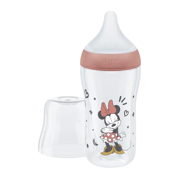 NUK Perfect Match flaša MICKEY s kontrolou teploty 260 ml 1×1 ks, dojčenská fľaša