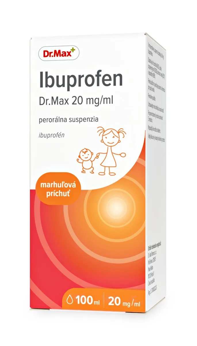 Ibuprofen Dr. Max 20 mg/ml marhuľová príchuť 1×100 ml