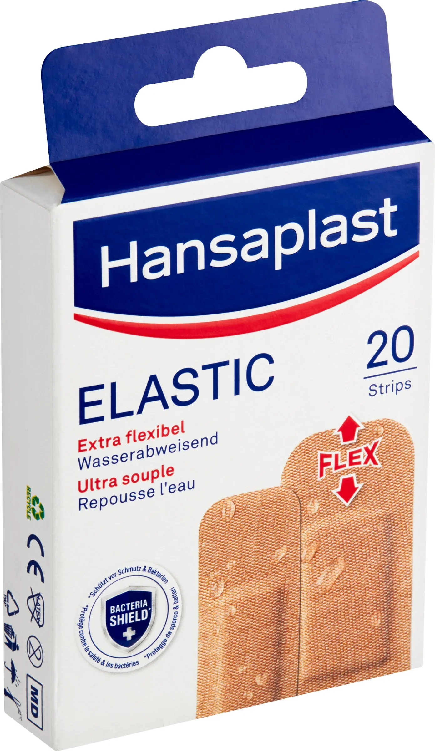 Hansaplast ELASTIC Extra flexible 1×20 ks, náplasti