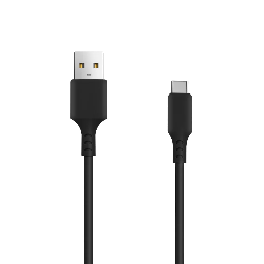 SETTY Autonabíjačka 1x USB 2,4A čierna + USB-C kábel 1,0 m (GSM108845) 