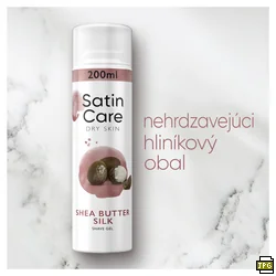 Satin Care Gel 200ml Dry skin 1×200 ml, dámsky gél na holenie