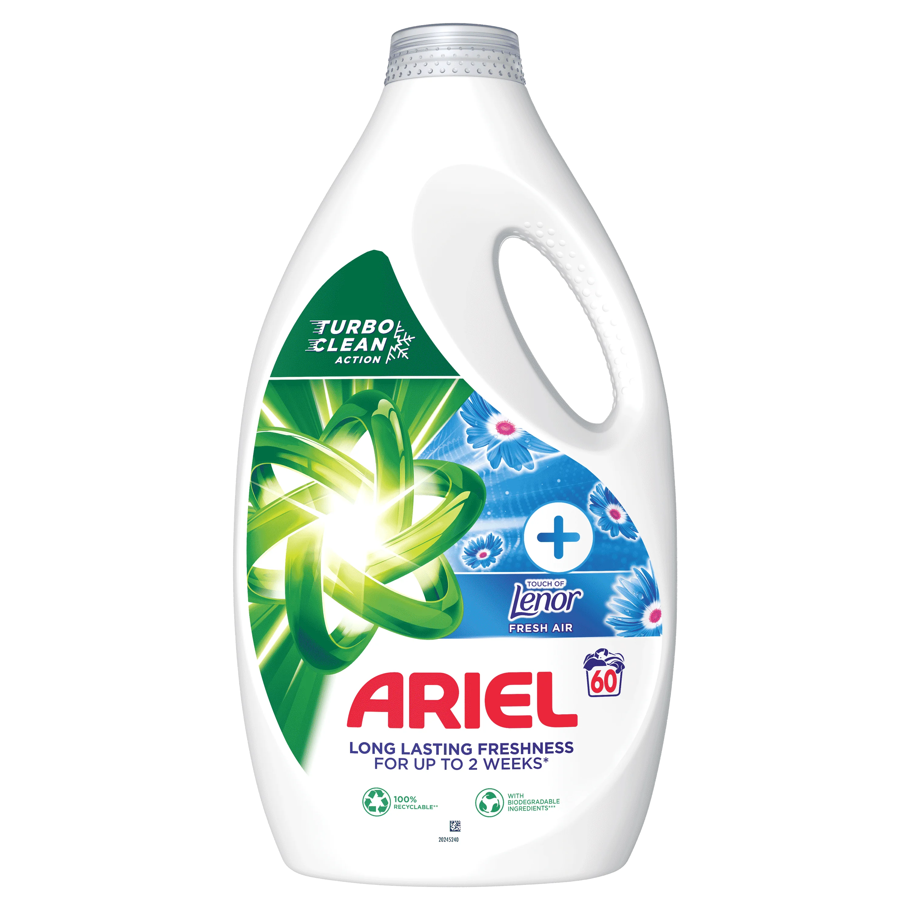 ARIEL TOUCH OF LENOR FRESH AIR GEL 3L/ 60PD 1×3000 ml, prací gél