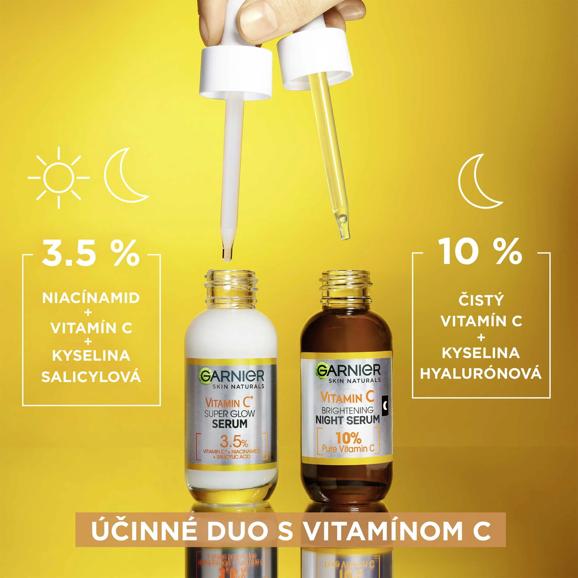 Garnier Skin Naturals rozjasňujúce nočné sérum s vitamínom C, 30 ml 1×30 ml, nočné sérum