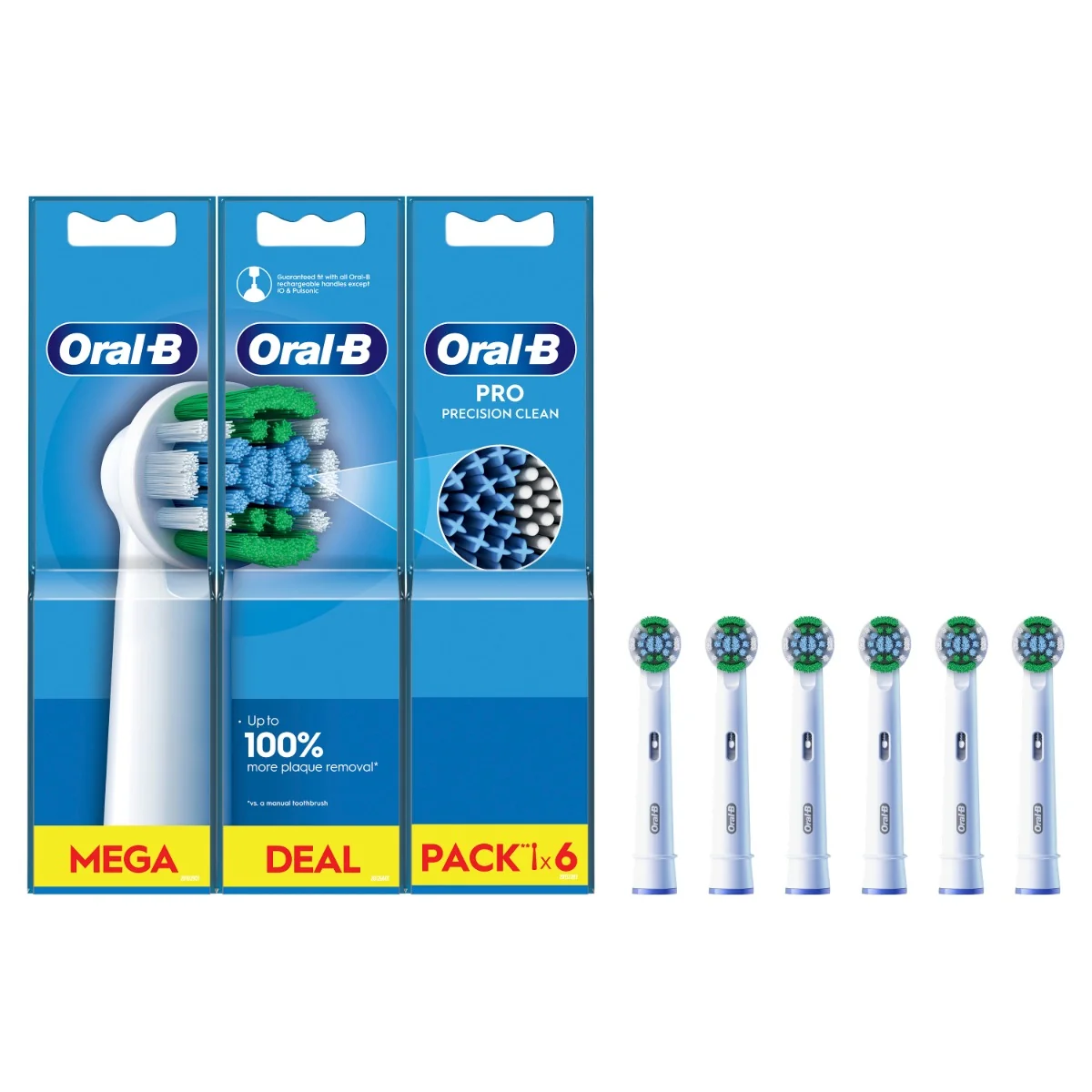 Oral-B Pro Precision Clean Čistiace Hlavice, 6 ks 1×6 ks, náhradné hlavice