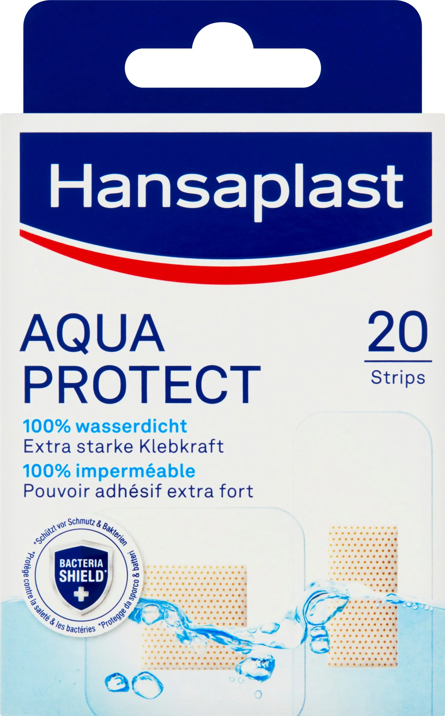 Hansaplast AQUA PROTECT 1×20 ks, náplasti