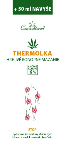 Cannaderm Thermolka – hrejivé konopné mazanie