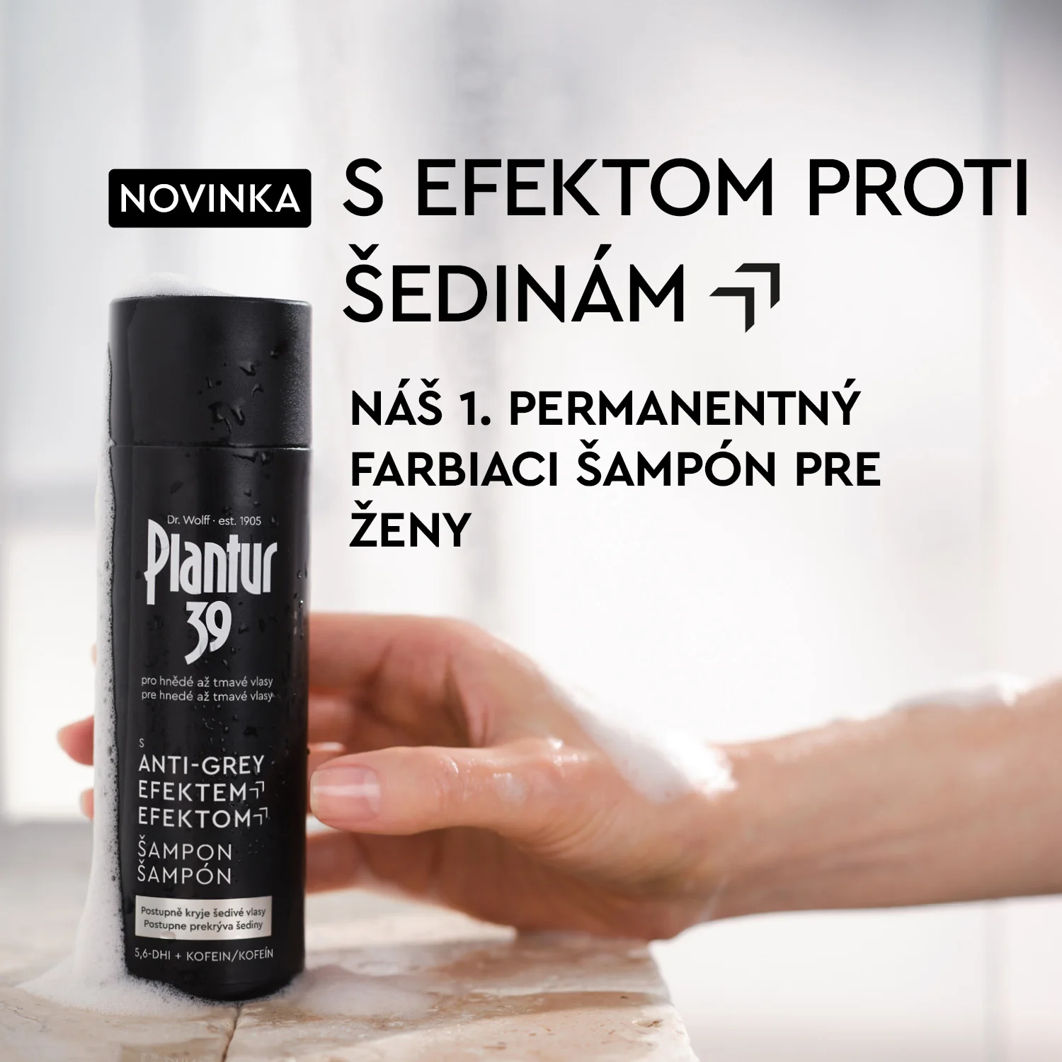 Plantur 39 Šampon s Anti-Grey efektem 1×200 ml, šampón proti šediveniu vlasov