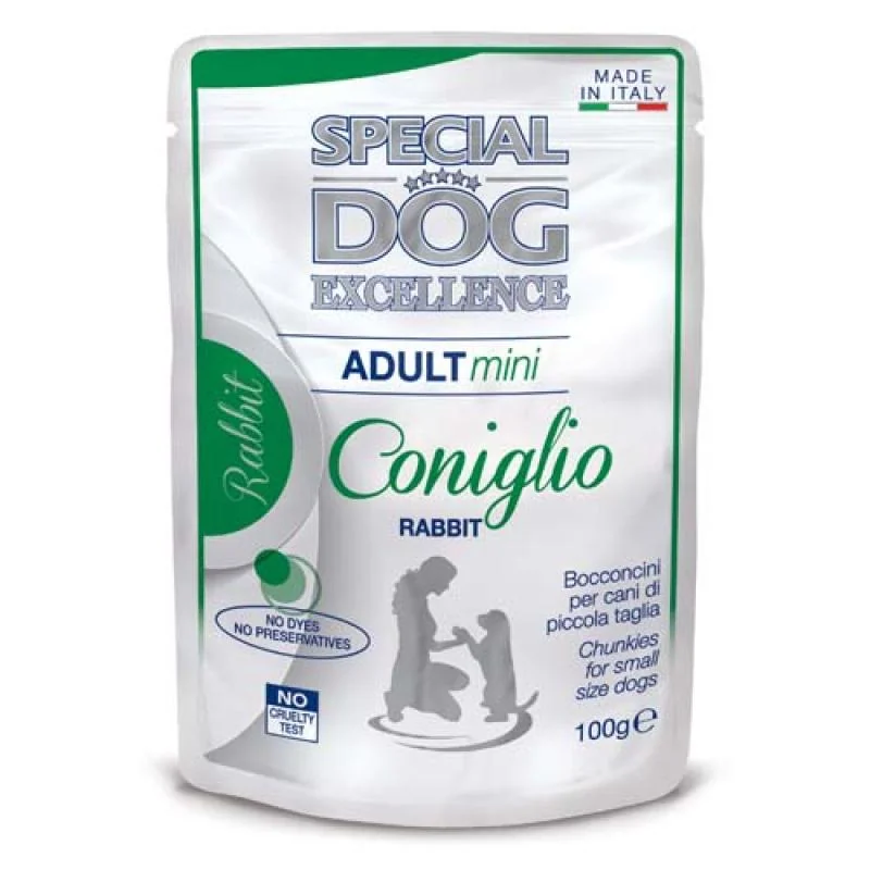 MONGE SPECIAL DOG EXCELLENCE MINI ADULT králik 100g kapsička