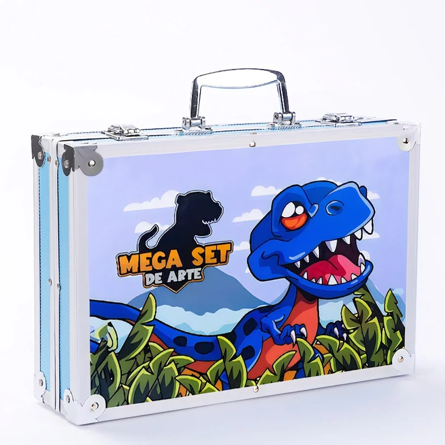 MG Art Suitcase Dino sada pre maľovanie v kufríku pre deti 145ks, modr á