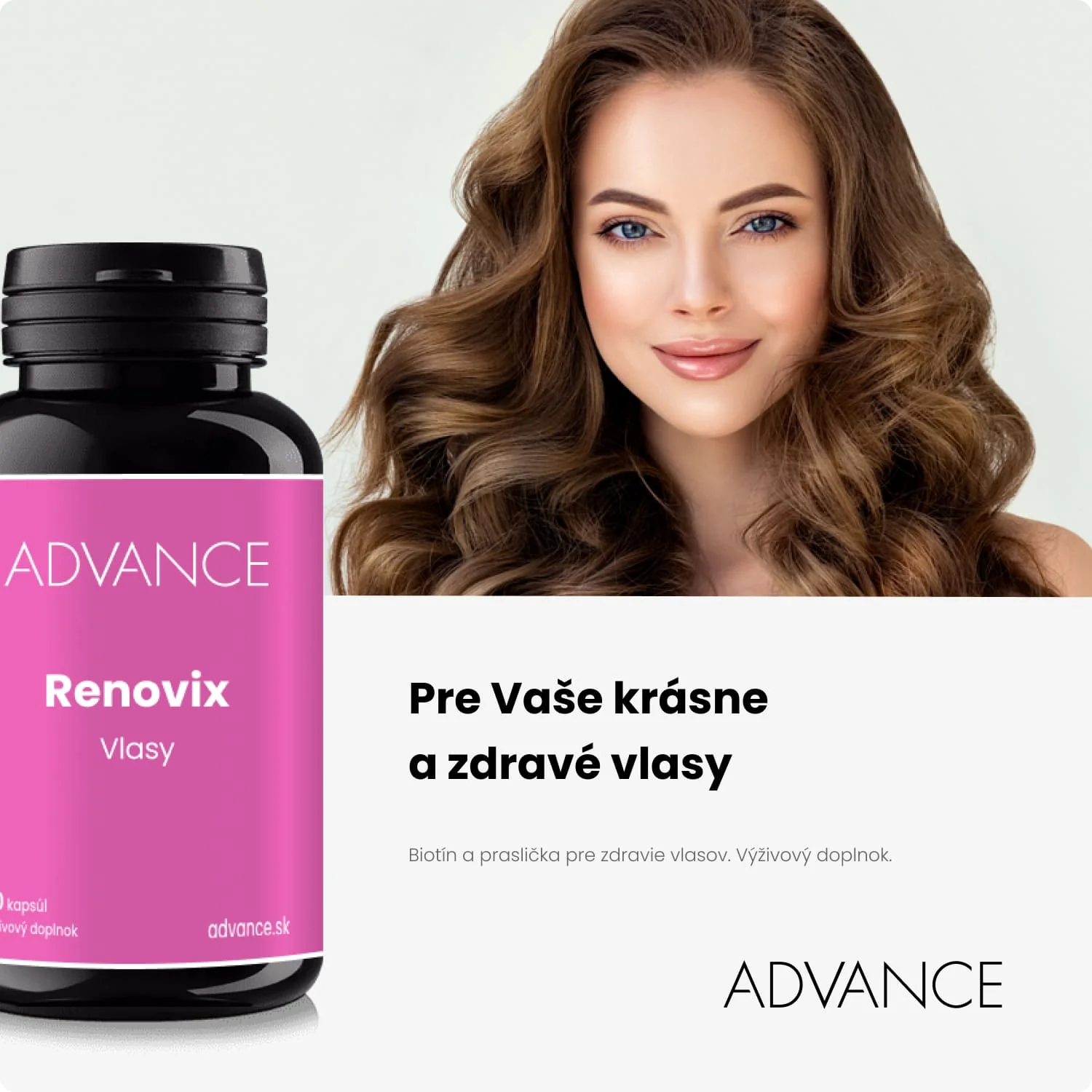 ADVANCE Renovix vlasy 1×60 cps, výživový doplnok