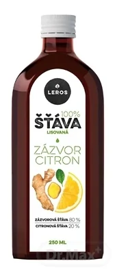 LEROS 100% ŠŤAVA ZÁZVOR CITRÓN