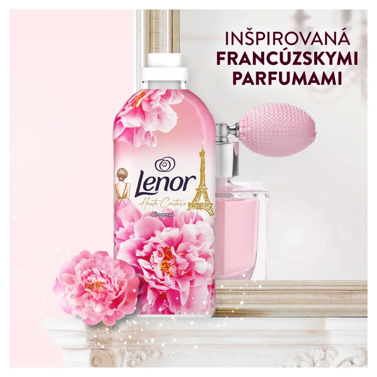 Lenor L'Ingenue aviváž, 37 praní 1×925 ml, aviváž na pranie