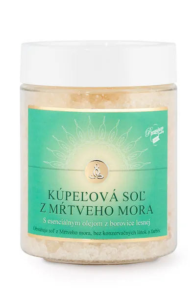 ZENDREAMTHERAPY Kúpeľová soľ z Mŕtveho mora s éterickým olejom borovica lesná 1×500 g, soľ z Mŕtveho mora