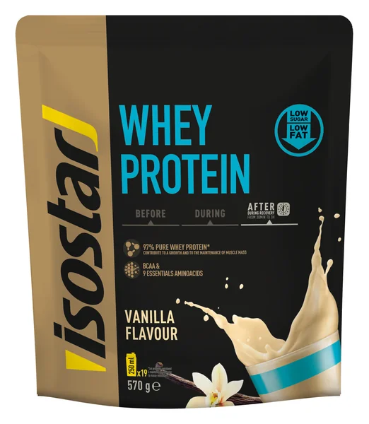 Isostar prášok Whey Protein BCAA (Doy Pack) Vanilka