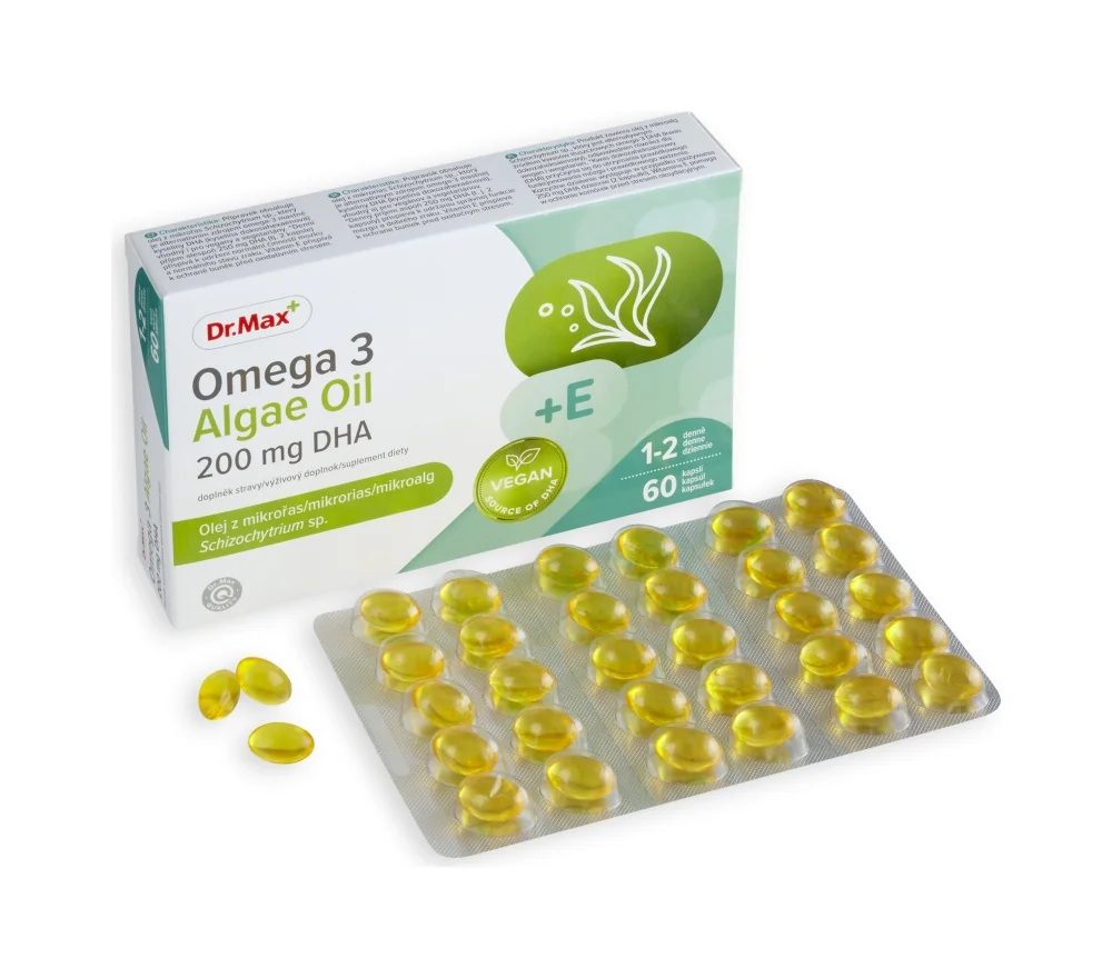 Dr. Max Omega 3 Algae Oil 1×60 cps, 200 mg DHA