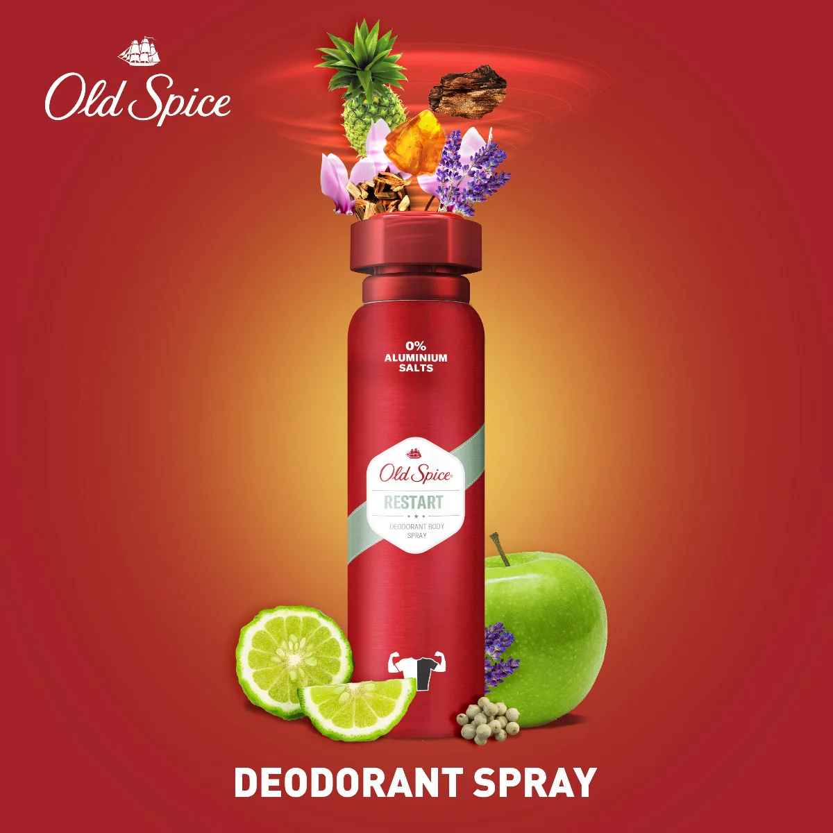 OLD SPICE SPRAY RESTART 1×150 ml, dezodorant