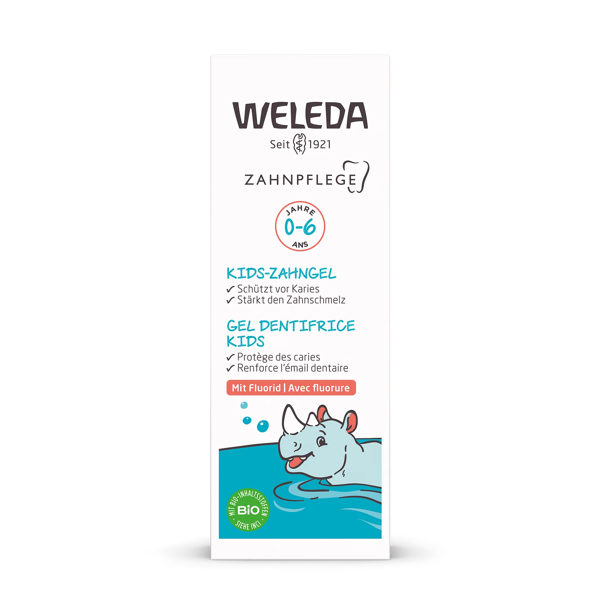 WELEDA Detský zubný gél s fluoridom 1×50 ml, zubný gél