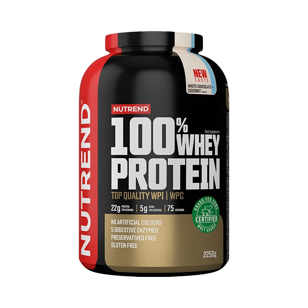 Nutrend 100% Whey Protein 2250 g čokoláda-lieskový orech