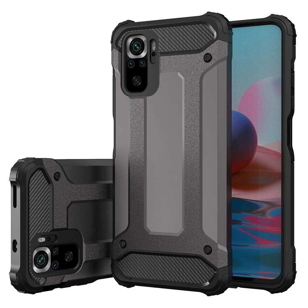 MG Hybrid Armor plastový kryt na Xiaomi Redmi Note 10 Pro čierny