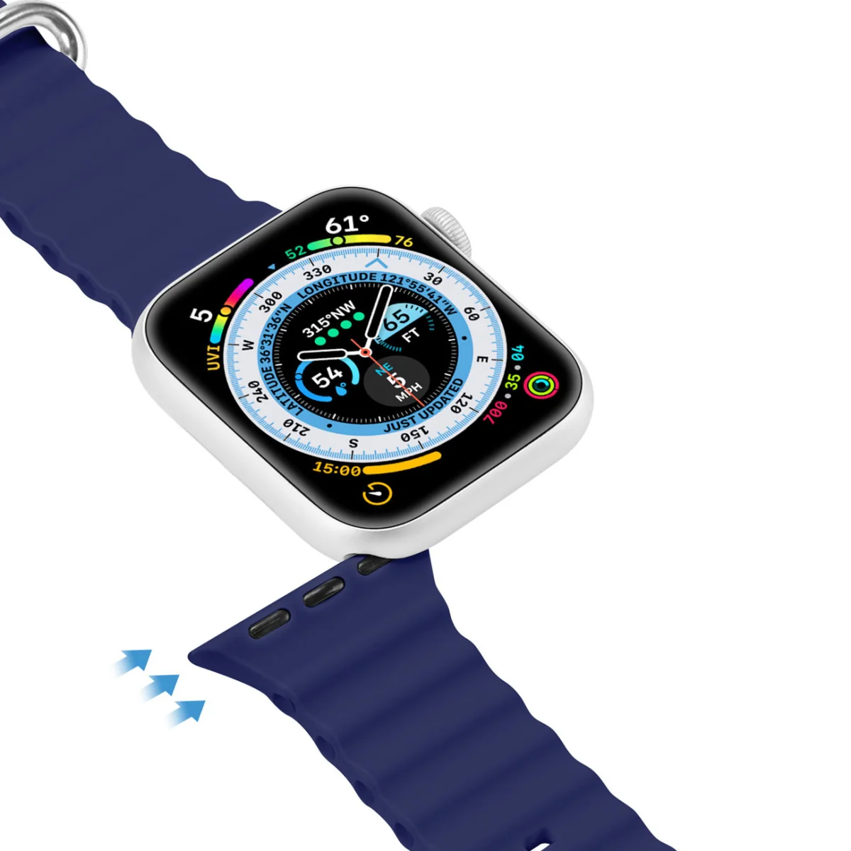 Dux Ducis Strap remienok na Apple Watch 42/44/45mm navy blue