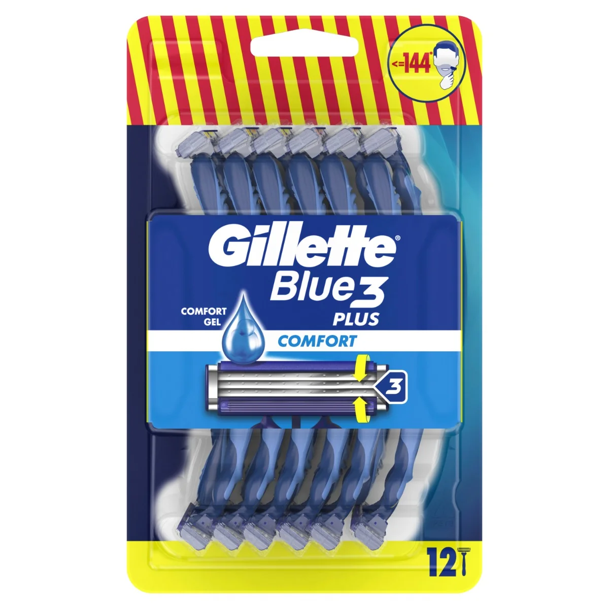 GILLETTE BLUE3 Comfort Plus jednorazové žiletky 12ks