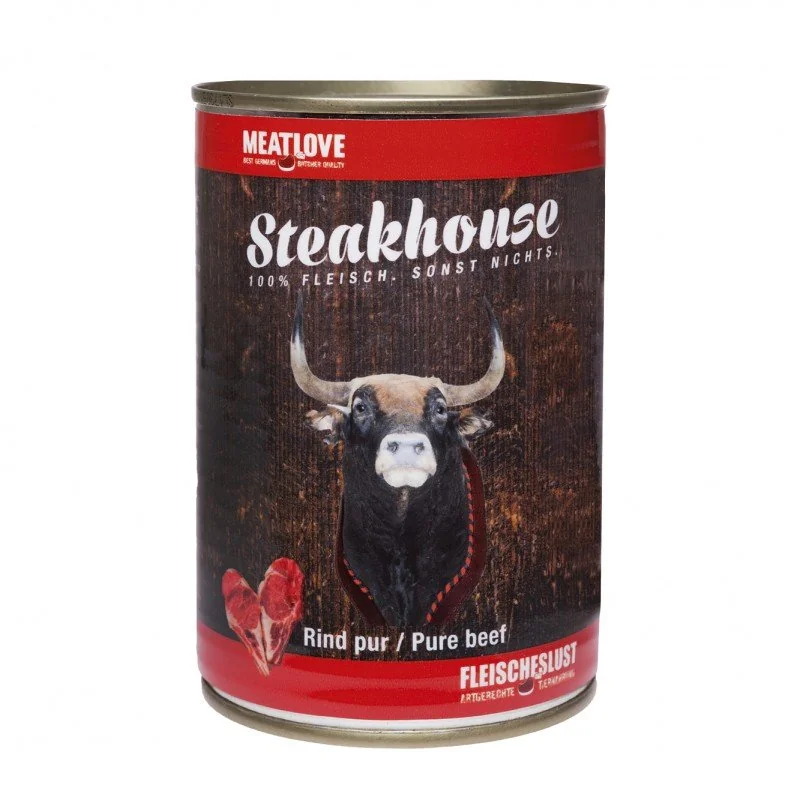 Konzerva STEAKHOUSE - 100% hovädzie mäso 0,4 kg