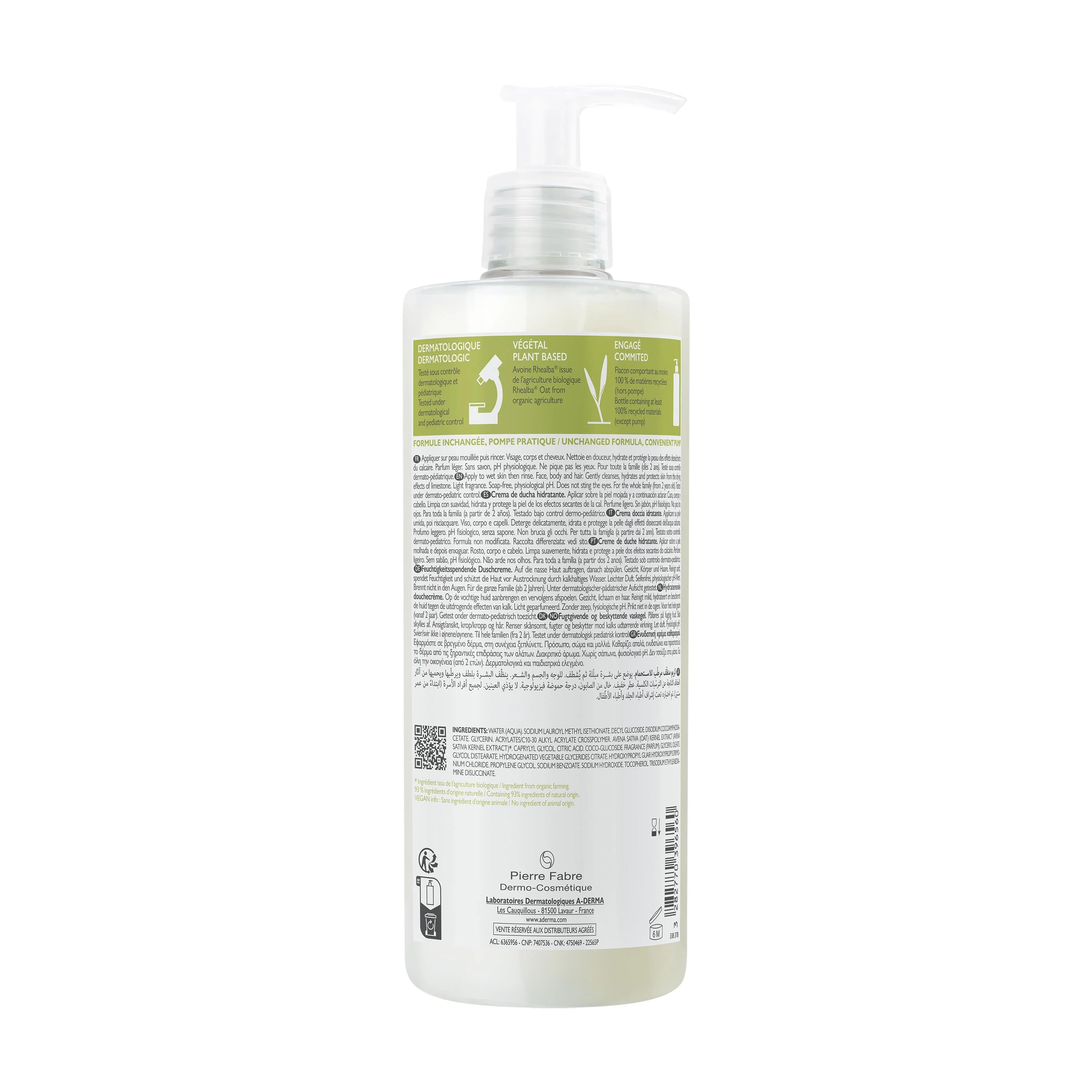 A-DERMA Hydratačný sprchový krém 3v1 1×500 ml, sprchový krém