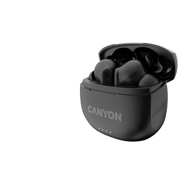 Canyon TWS-8, True Wireless Bluetooth slúchadlá do uší, nabíjacia stanica v kazete, čierne 1×1 ks, slúchadlá