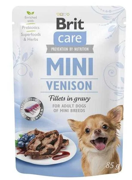 Brit Kapsička Care Mini Venison Fillets In Gravy 85g