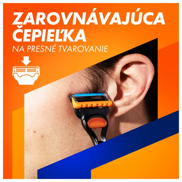 Gillette Fusion5 holiaci strojček so stojanom + hlavice 5ks 1×1, holiaci strojček