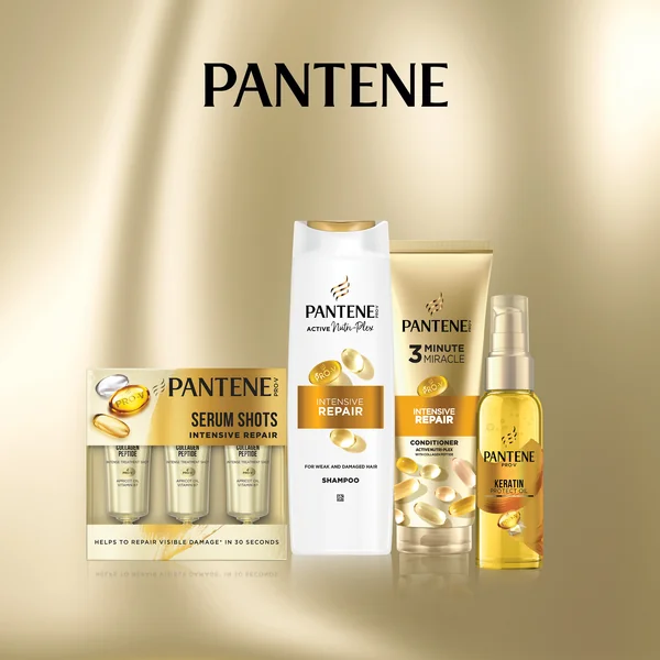 Pantene súprava produktov: olej, šampón, sérum v ampulkách a maska 1×1 ks, darčeková sada