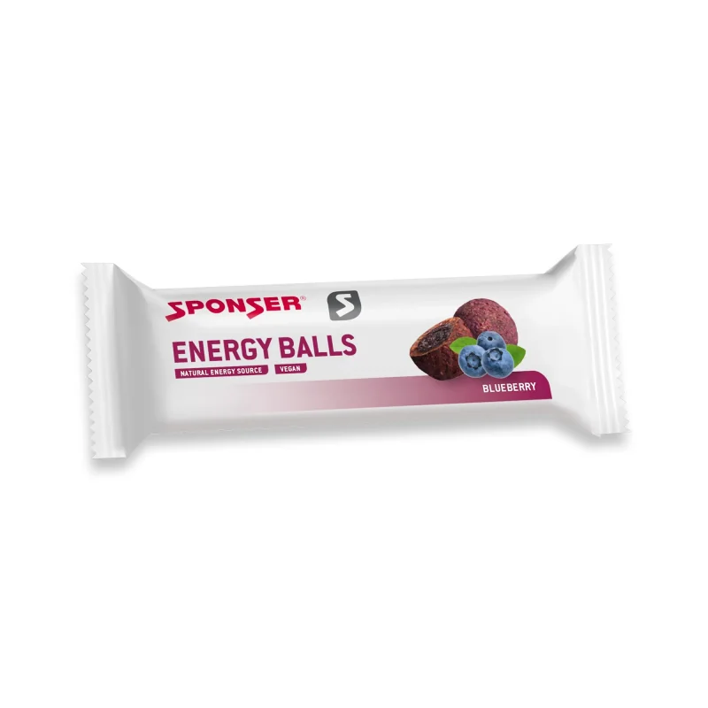 SPONSER Energy Balls 45g - Príchuť čučoriedka