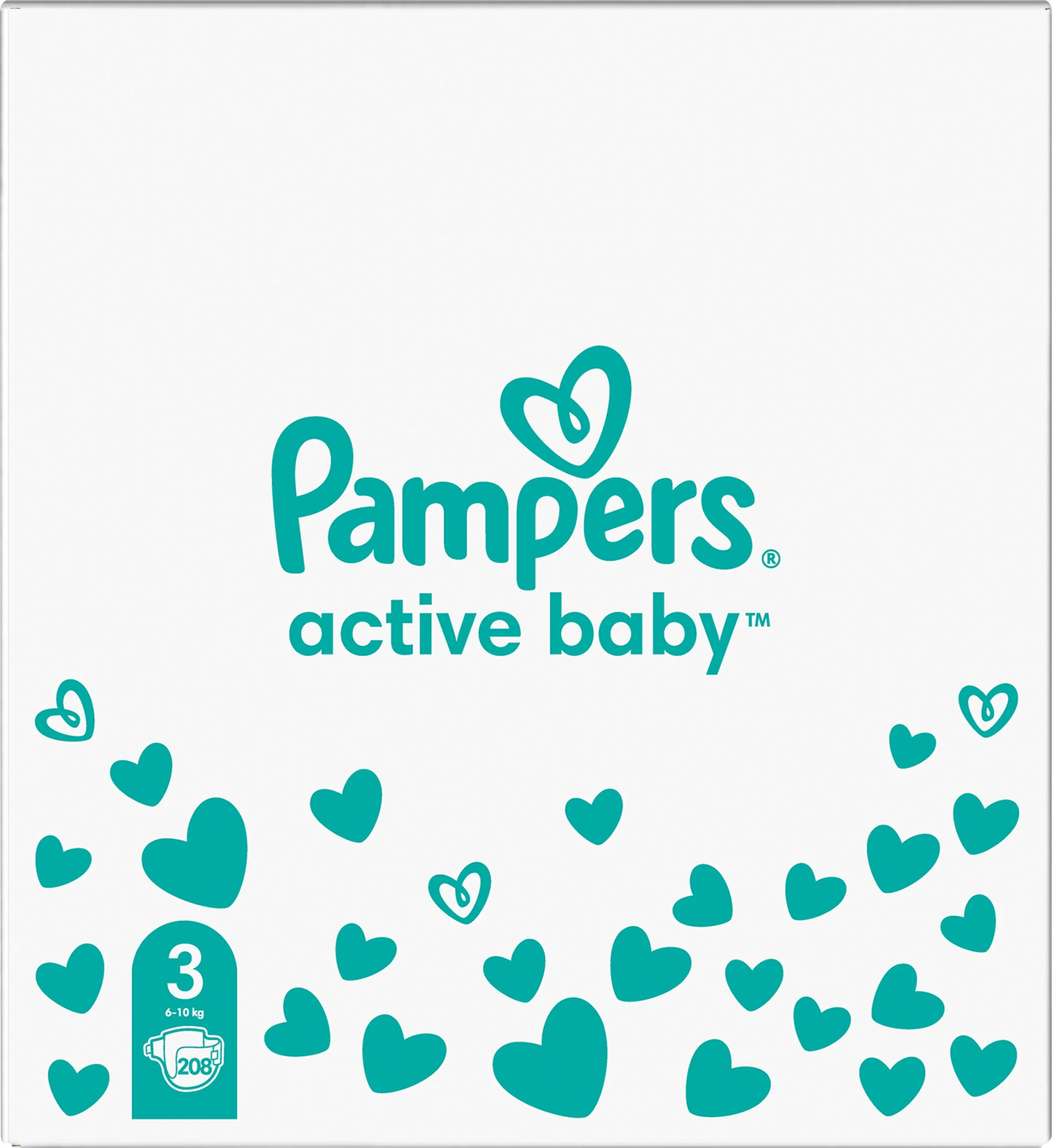 Pampers Active Baby MSB S3 208ks 1×208 ks, plienky