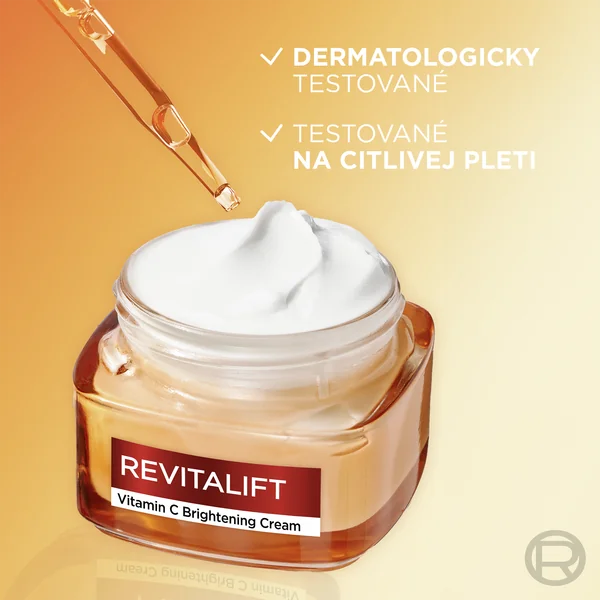 L´Oréal Paris Revitalift Vitamín C rozjasňujúci krém 1×50 ml, rozjasňujúci krém