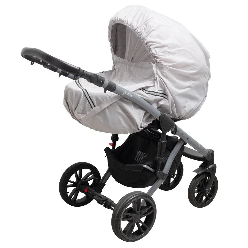 Pláštenka na kočík s reflexným prvkom New Baby Basic sivá , 20C53048