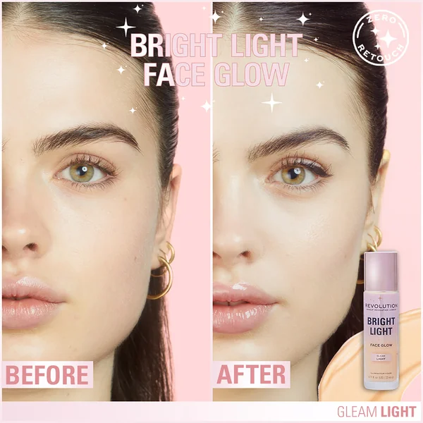 Revolution, Bright Light Face Glow Gleam Light 1×23 ml, rozjasňovač