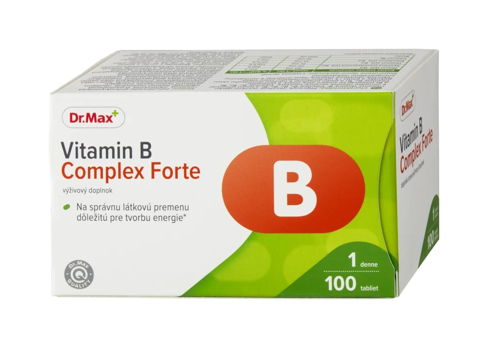 Dr. Max Vitamin B Complex Forte 1×100 tbl, výživový doplnok