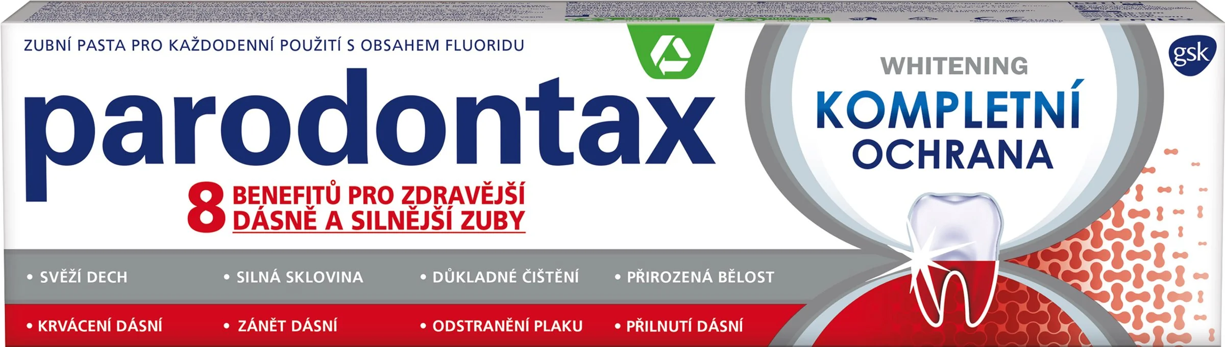 PARODONTAX zubná pasta s kopmletnou ochranou WHITENING