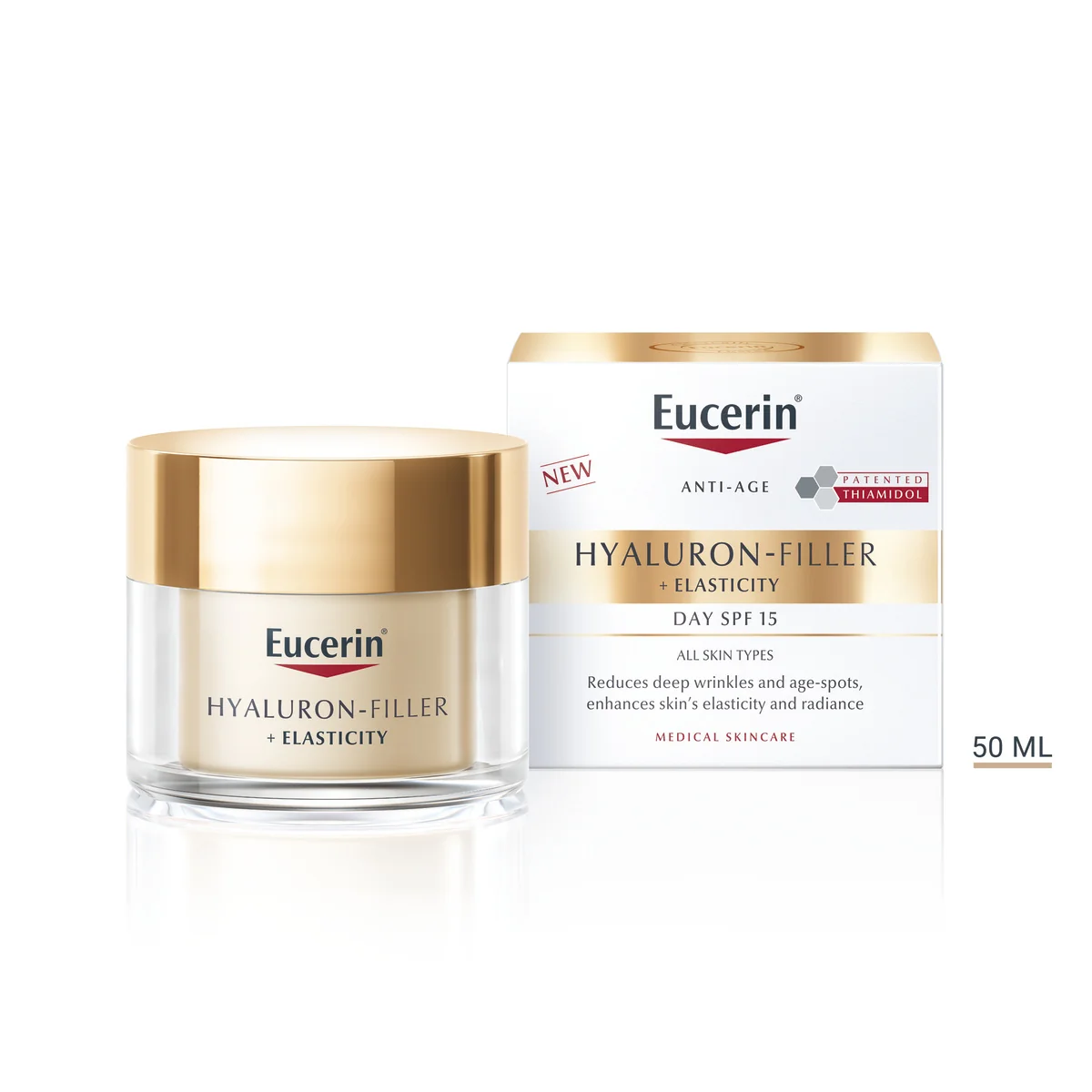 Eucerin HYALURON-FILLER + ELASTICITY denný krém