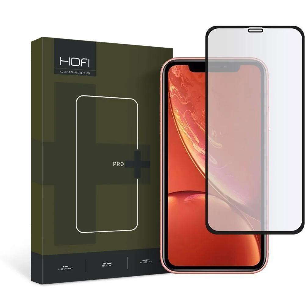 HOFI Glass Pro Full Screen ochranné sklo na iPhone 11 / XR, čierne 