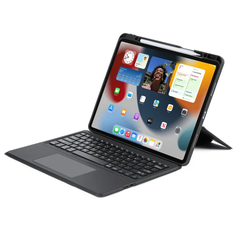 Dux Ducis DK puzdro s klávesnicou na iPad Pro 12.9'' 2020/2021/2022, č ierne