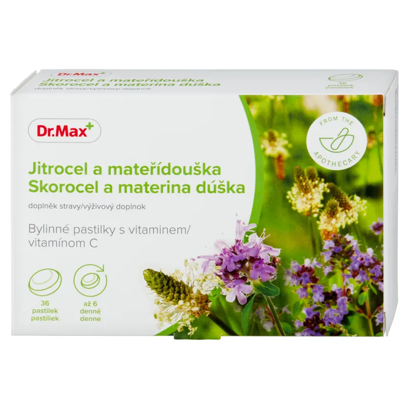 Dr. Max Skorocel a materina dúška, bylinné pastilky 1×36 ks, pastilky