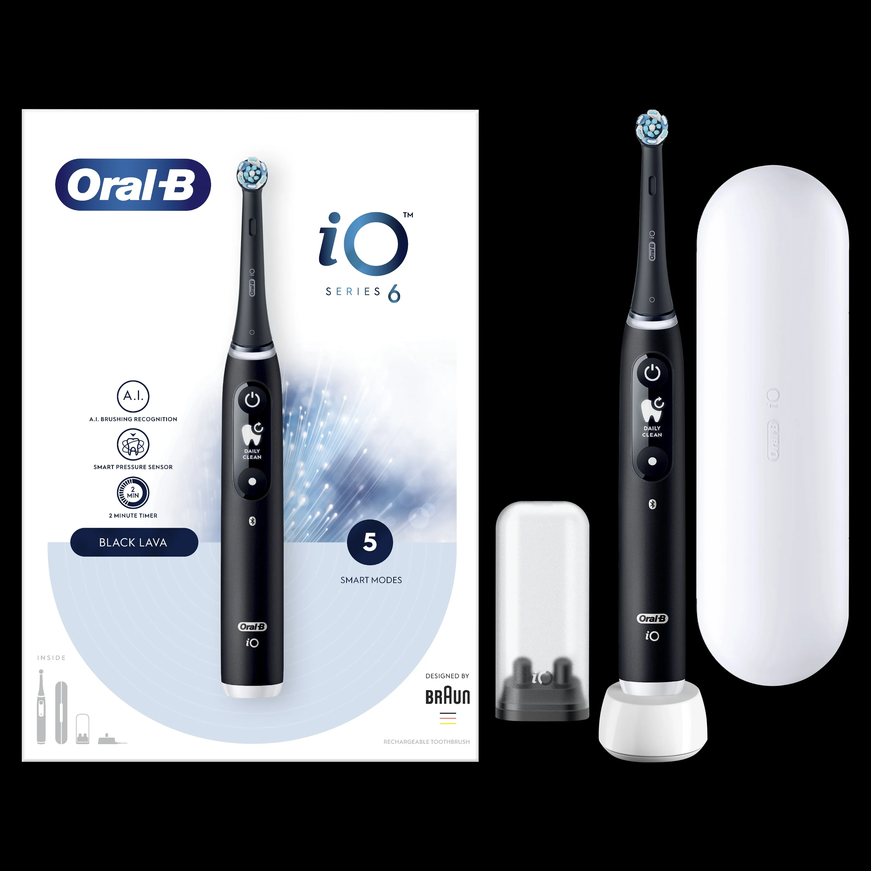 Oral B iO Series 6 Black Elektrická zubná kefka