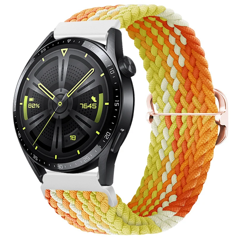 BStrap Elastic Nylon remienok na Garmin Vivoactive 5 fragrant orange